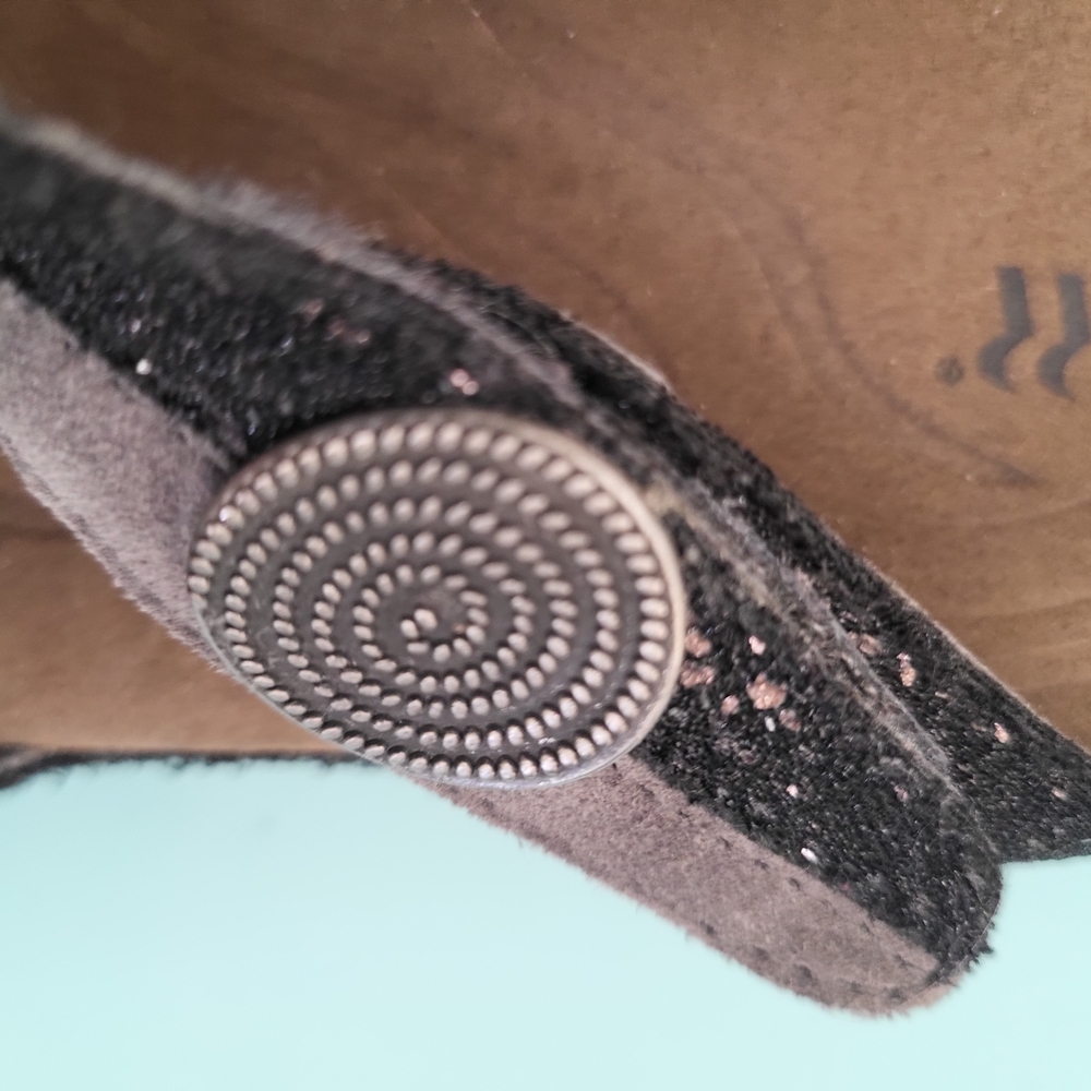 Romika Women's Sparkling Black and Tan Sandals - Picture 4 of 6